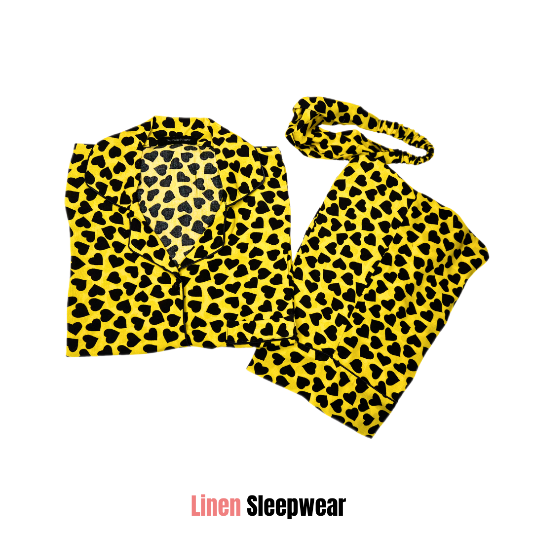 BlackHearts Print Sleepwear