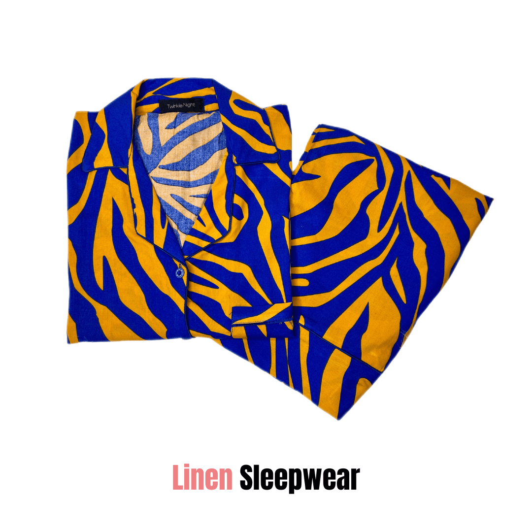 Abstract Art Print 2-Piece Stitched Sleepwear