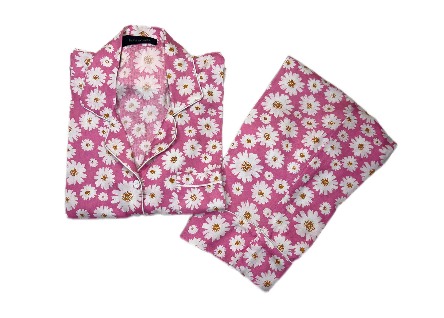 Daisy Pink Print Sleepwear