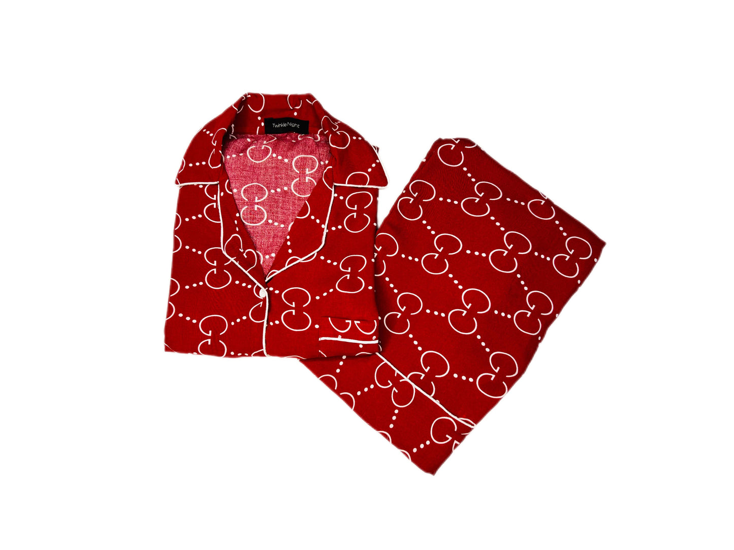 Gucci Print 2-Piece Stitched Sleepwear