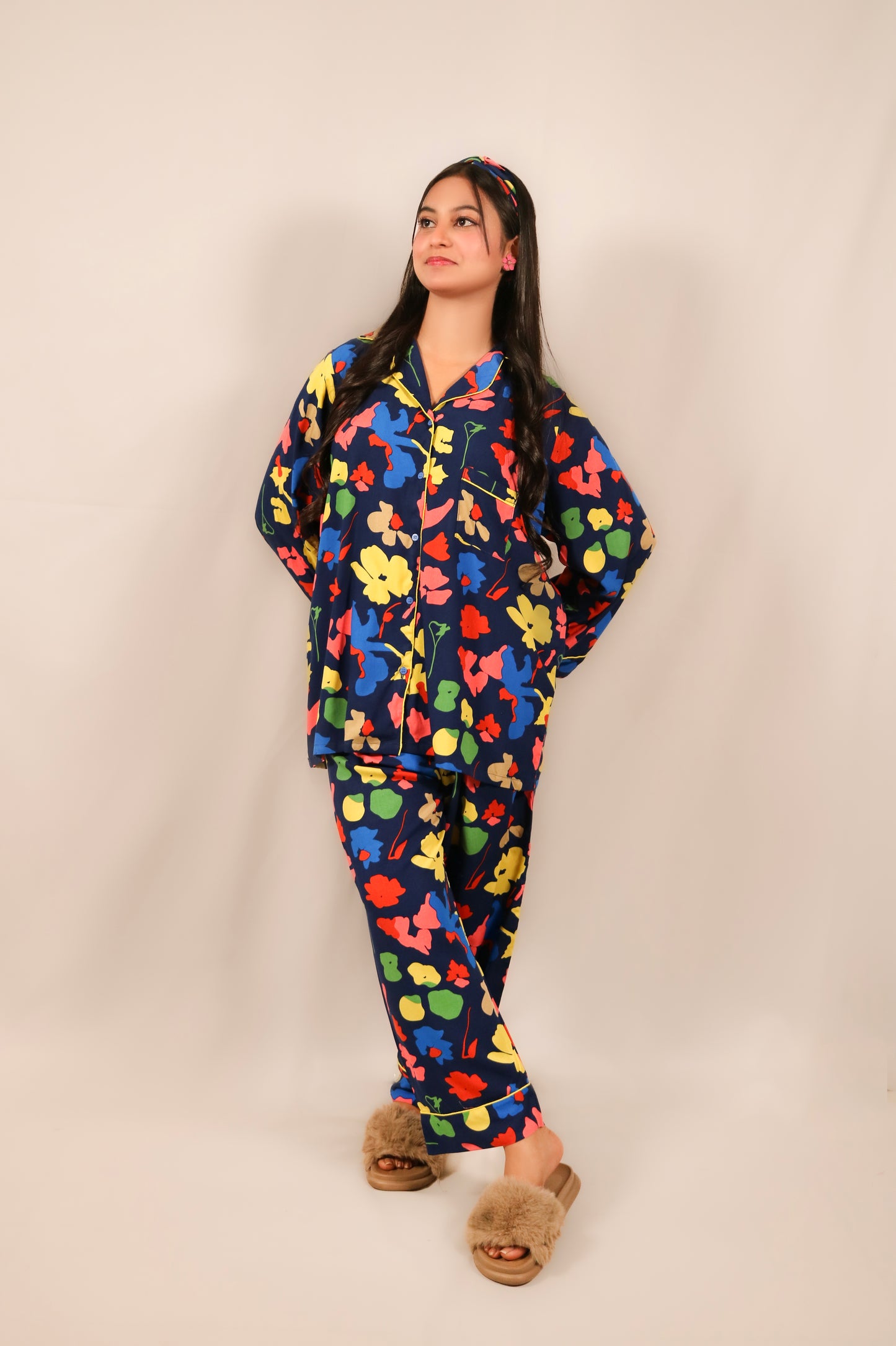 Colorful Splash 2-Piece Stitched Sleepwear