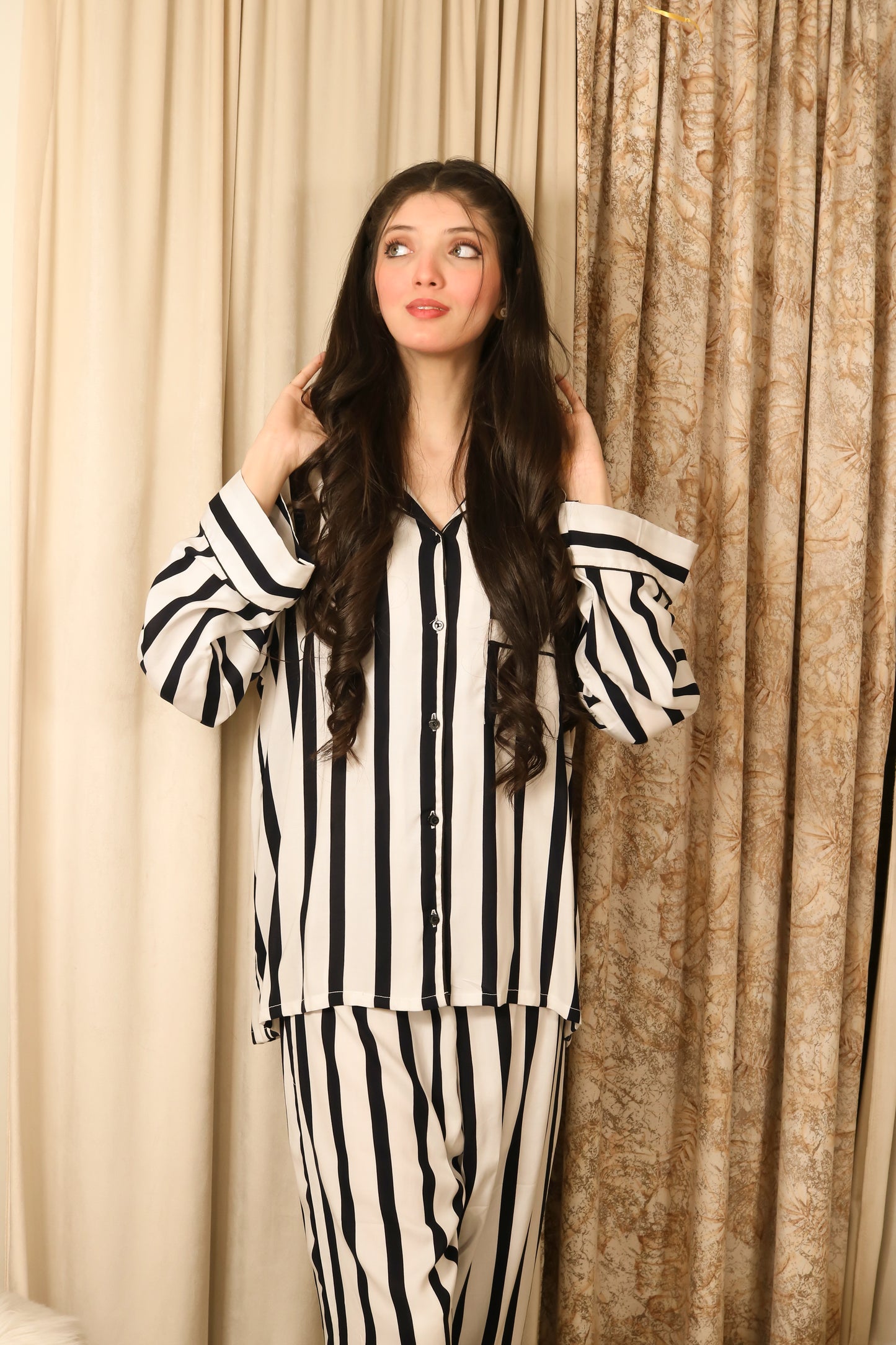 Double Line 2-Piece Stitched Sleepwear