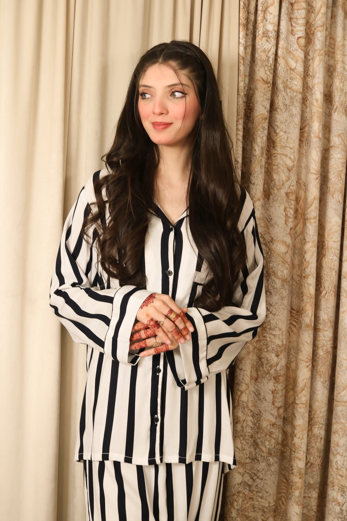 Double Line 2-Piece Stitched Sleepwear