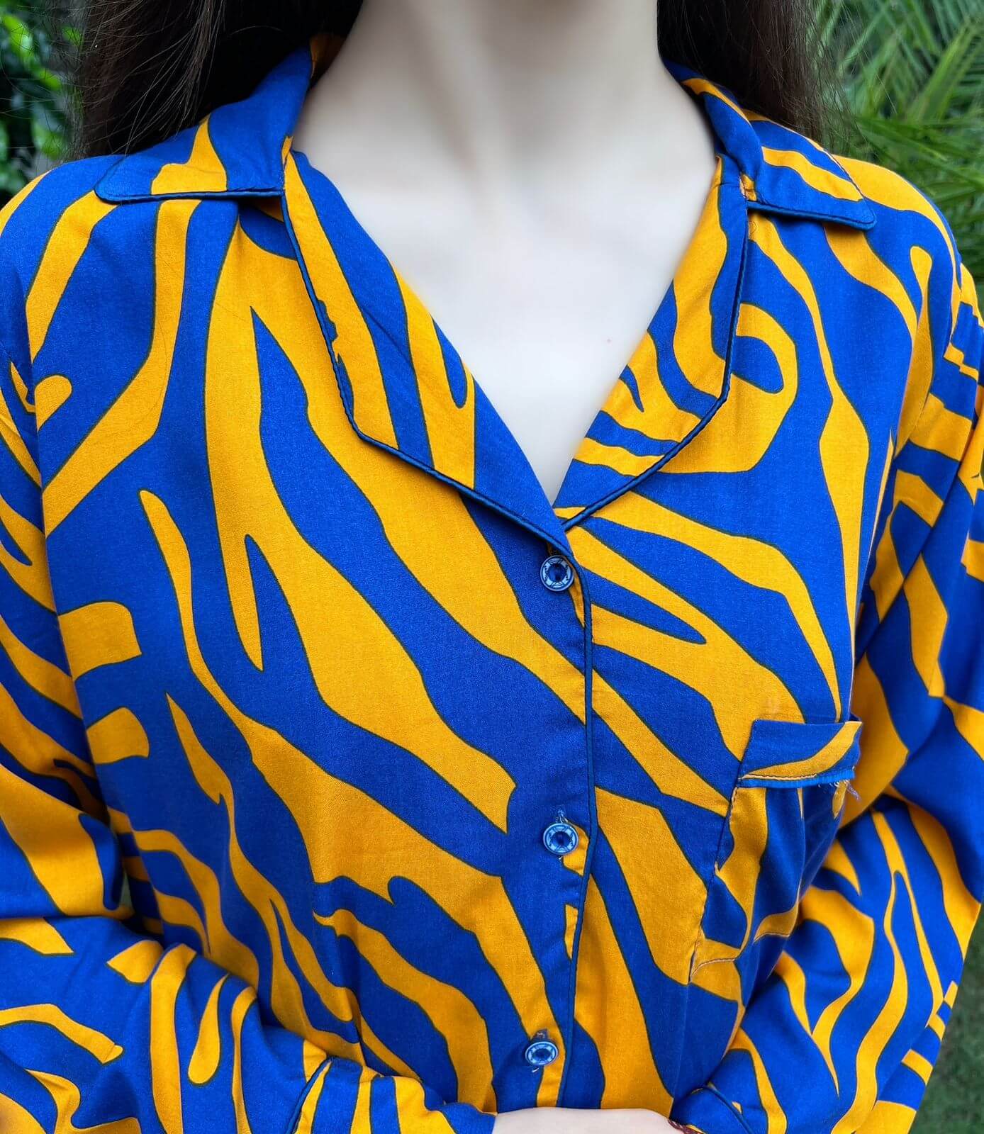 Abstract Art Print 2-Piece Stitched Sleepwear