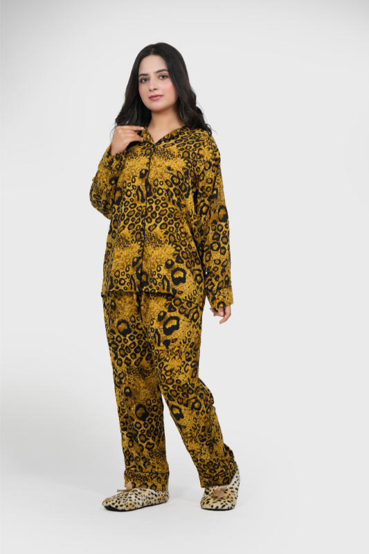 Yellow Cheetah – Summer PJ Set
