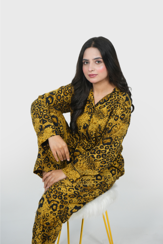 Yellow Cheetah – Summer PJ Set