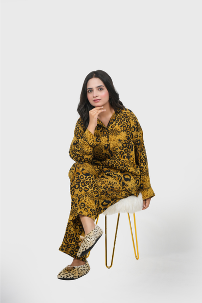 Yellow Cheetah – Summer PJ Set