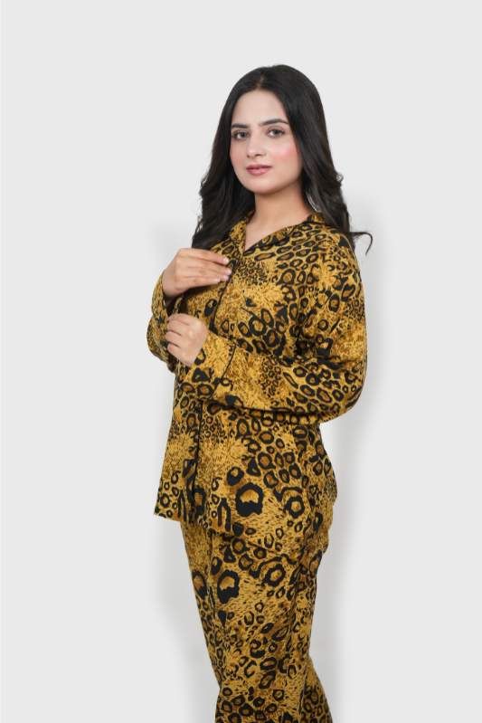 Yellow Cheetah – Summer PJ Set