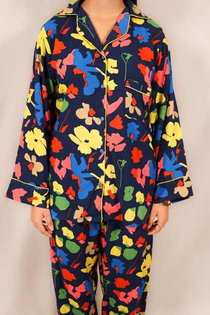 Colorful Splash 2-Piece Stitched Sleepwear
