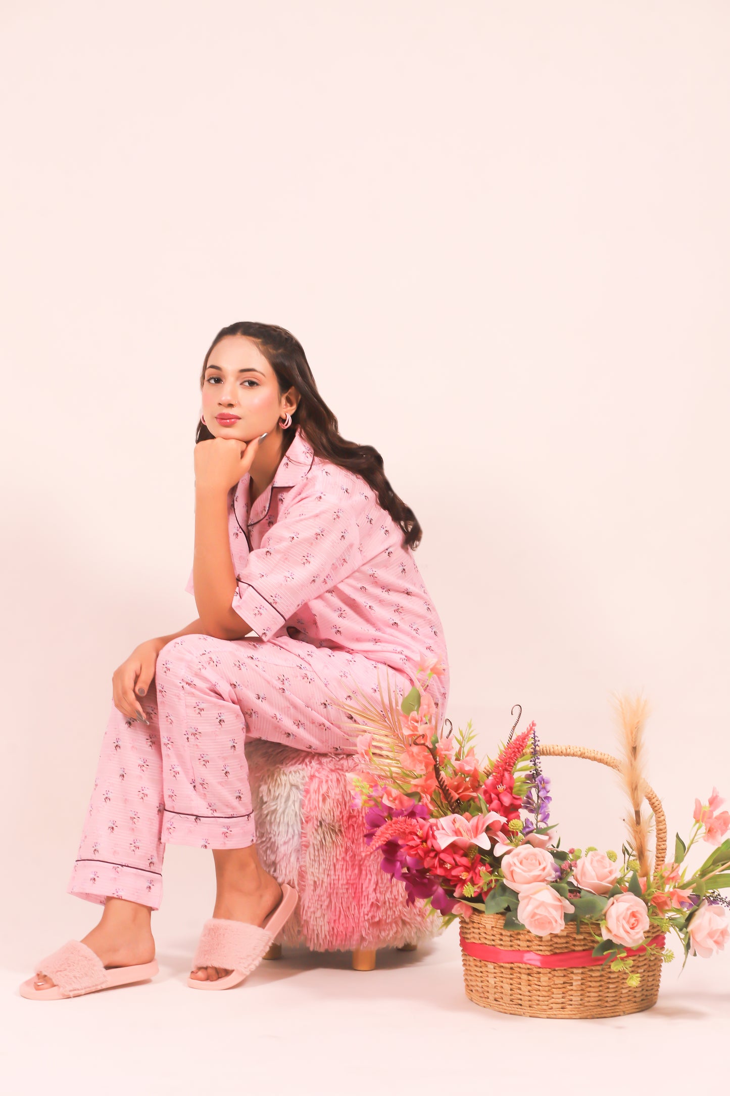 Blush Blossom – Lawn Summer PJ Set