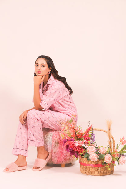 Blush Blossom – Lawn Summer PJ Set
