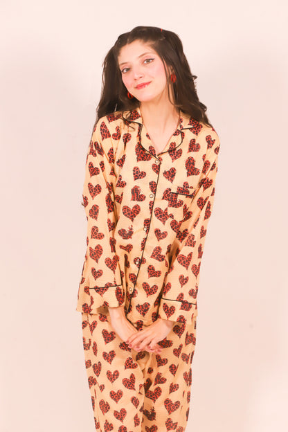 Heartbeats – Lawn Summer PJ Set