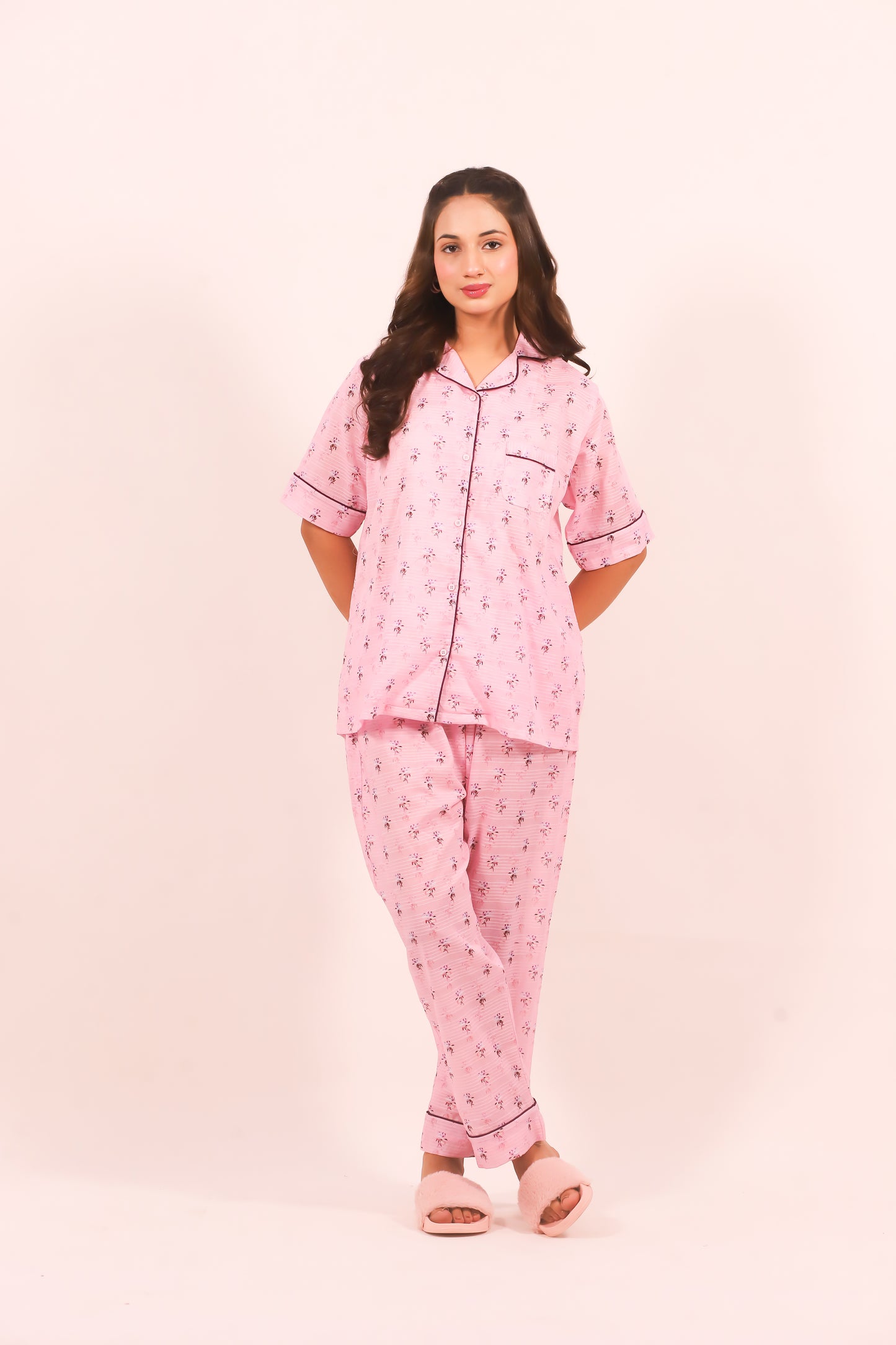 Blush Blossom – Lawn Summer PJ Set