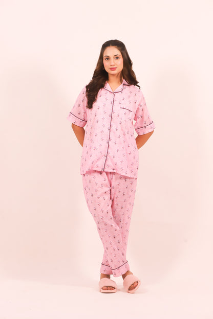 Blush Blossom – Lawn Summer PJ Set