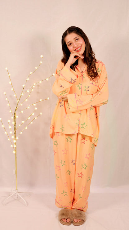 Stars 2-Piece Stitched Sleepwear