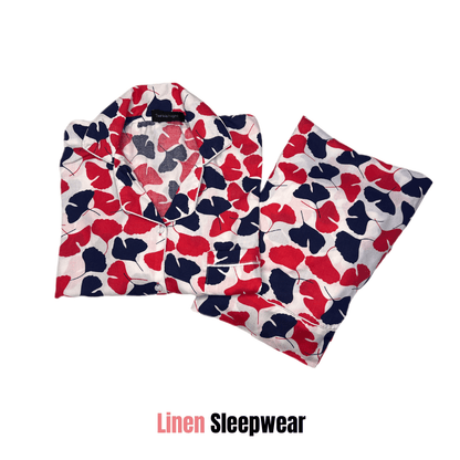 Petals Print 2-Piece Stitched Sleepwear