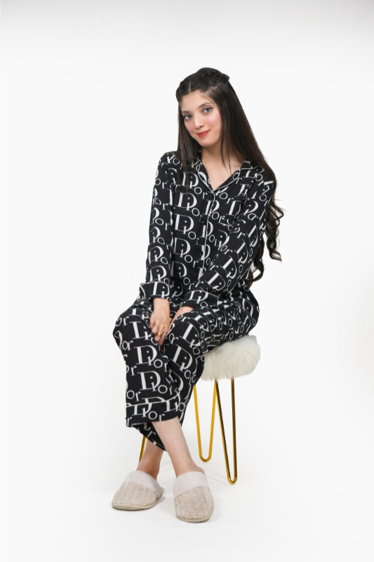 Dior Black – Summer PJ Set