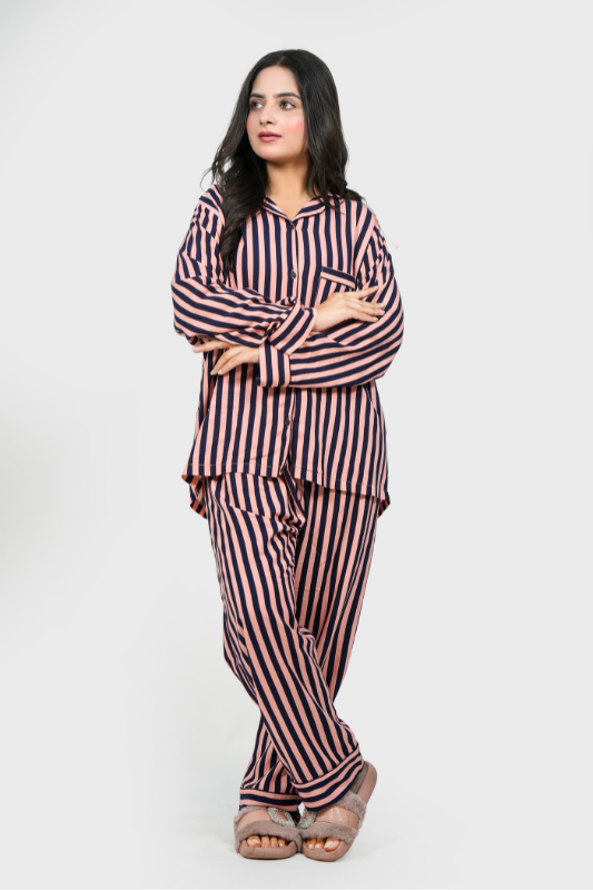 Pink Stripes – Summer PJ Set