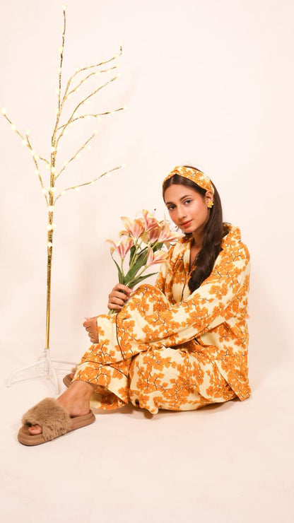 Yellow Leaf – Marina Winter PJ Set