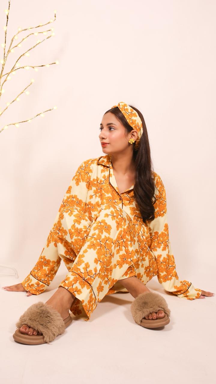 Yellow Leaf – Marina Winter PJ Set
