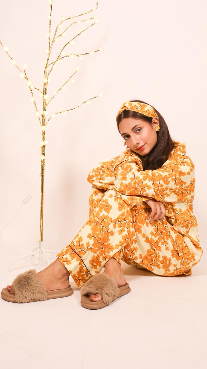 Yellow Leaf – Marina Winter PJ Set
