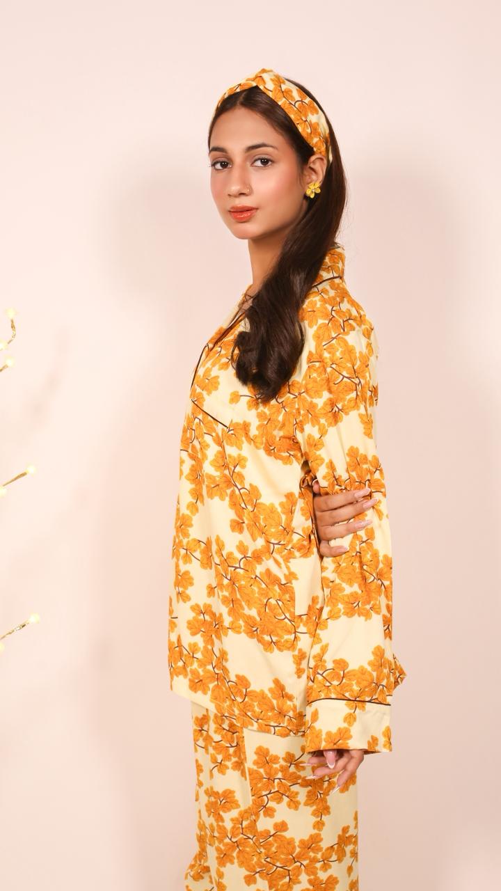 Yellow Leaf – Marina Winter PJ Set
