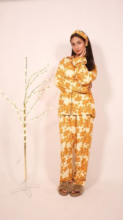 Yellow Leaf – Marina Winter PJ Set