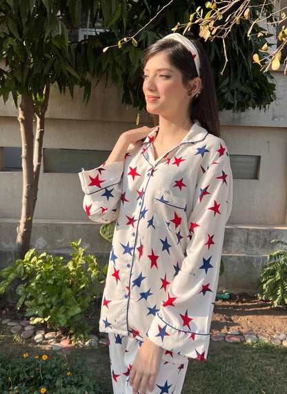 Stars Print Marina Sleepwear