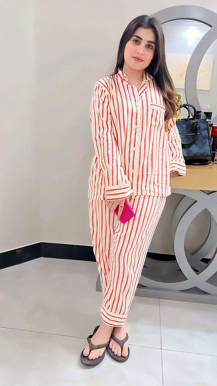 Lines Print Sleepwear