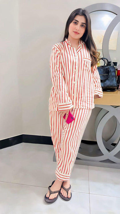 Lines Print Sleepwear