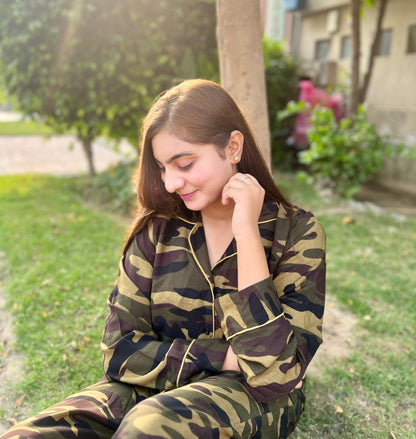 Army Print Sleepwear