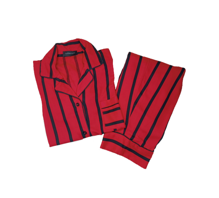 Red & Black Combo print Sleepwear